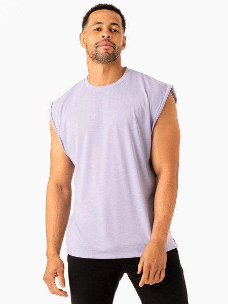 Ryderwear Heritage Szerokie Cut Tank Lawenda | VOECSB238