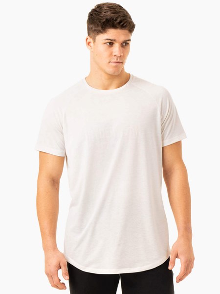 Ryderwear Heritage T-Shirt Białe | WHCNKJ541