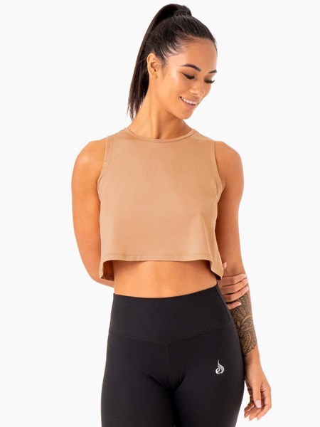 Ryderwear Hybryd Muscle Tank Tan | BONCPJ481