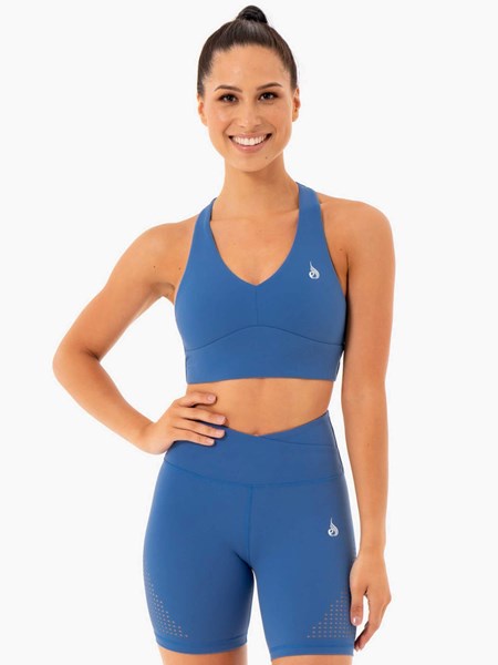 Ryderwear Impact Sports Bra Niebieskie | BKACDX536