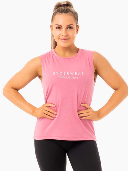 Ryderwear Ladies Baller Tank Różowe | NWHTVM741