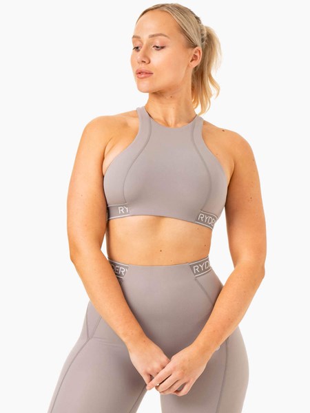 Ryderwear Level Up High Impact Sports Bra Szare | YGPLWR401