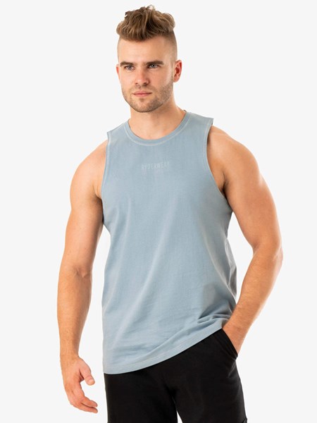 Ryderwear Limitless Baller Tank Niebieskie | JUOKIR182