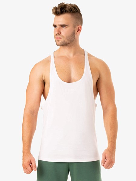 Ryderwear Limitless Stringer T-Back Białe | SINAMB062