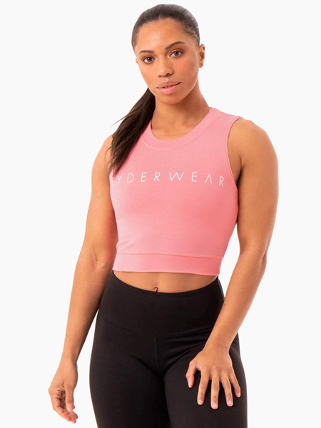 Ryderwear Motion Crop Top Różowe Różowe | JDCHRK761