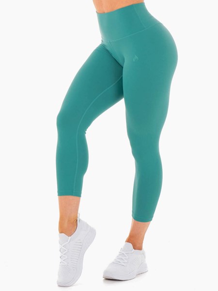 Ryderwear Motion High Waisted 7/8 Leggings Teal | HTZPGN901