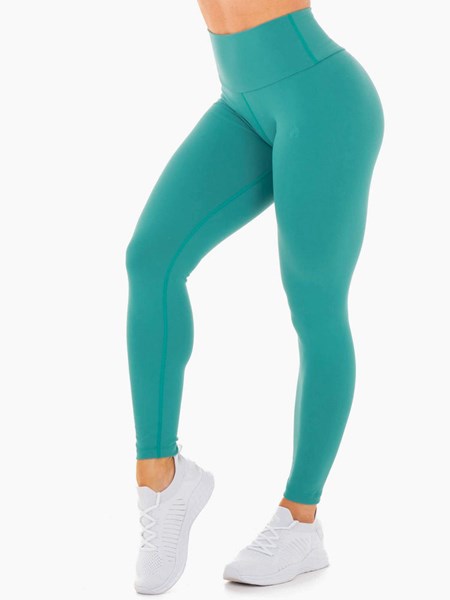 Ryderwear Motion High Waisted Leggings Teal | PSRMFX924