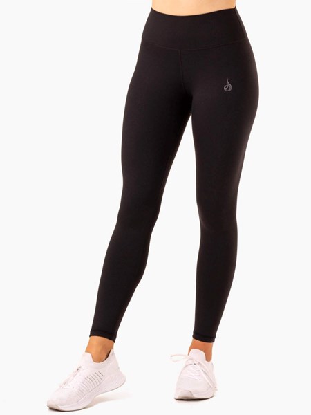 Ryderwear Movement High Waisted Pocket Leggings Czarne | FYGQPT537