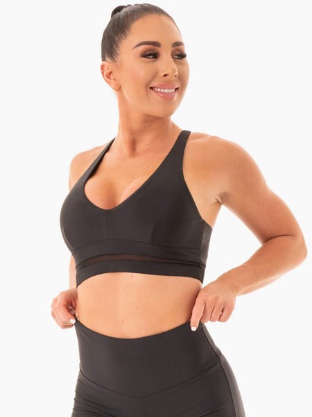 Ryderwear NEM X RW Sports Bra Czarne | IRWTZN352