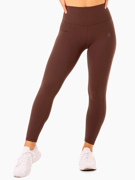 Ryderwear NKD Align Leggings Czekolada | SXCMVZ892