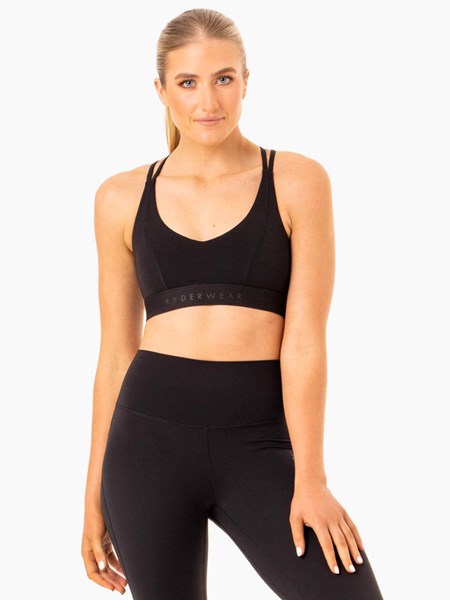 Ryderwear NKD Align Sports Bra Czarne | URXTWJ630