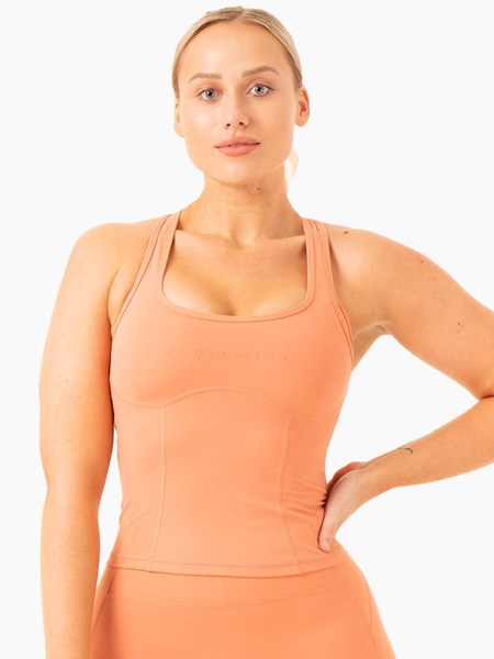 Ryderwear NKD Frame Tank Terracotta | IBYFJK961