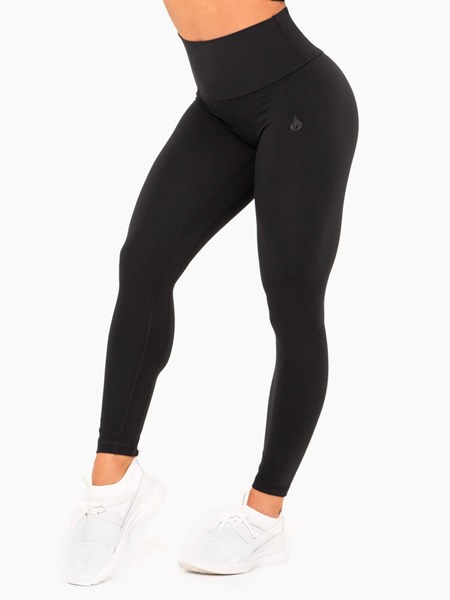 Ryderwear NKD High Waisted Leggings Czarne | BQMJPL984