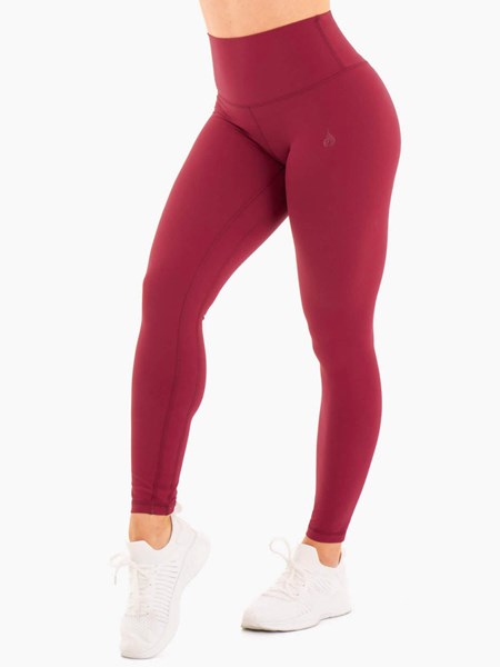 Ryderwear NKD High Waisted Leggings Czerwone | IFLJRH025