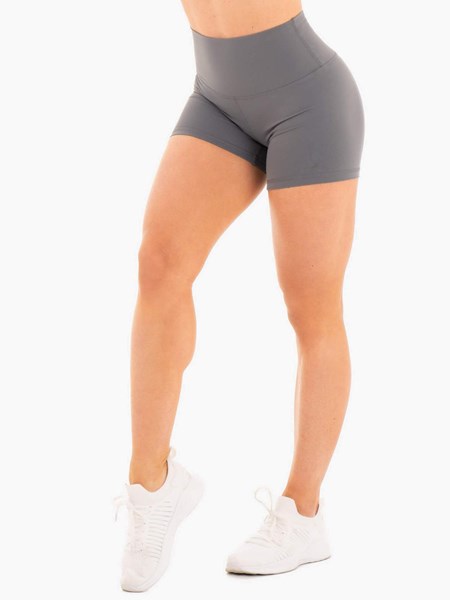 Ryderwear NKD High Waisted Shorts Charcoal | MHWFKZ508