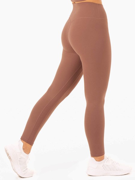 Ryderwear NKD Refine High Waisted Leggings Mocha | ZCUNAJ298