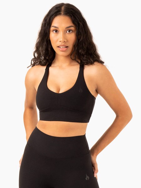 Ryderwear NKD Refine Sports Bra Czarne | GKYNXL806