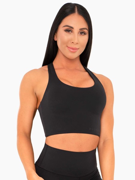 Ryderwear NKD Sports Bra Czarne | WOJMVS062