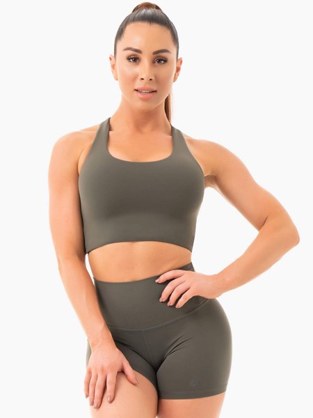 Ryderwear NKD Sports Bra Khaki | UTGISB964