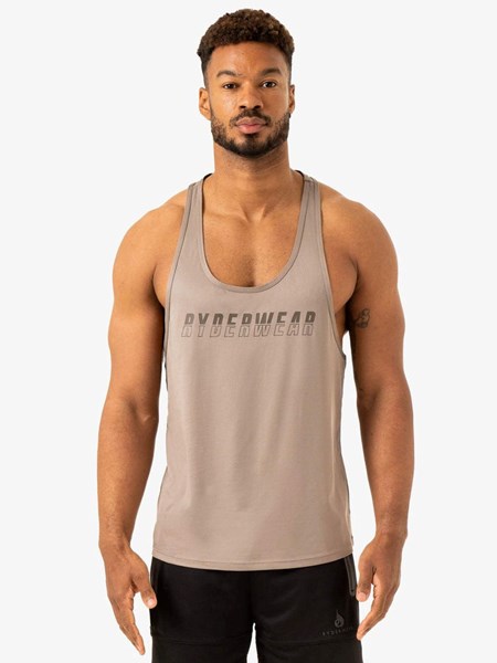 Ryderwear Overdrive Stringer T-Back Mushroom | HMYZNL246