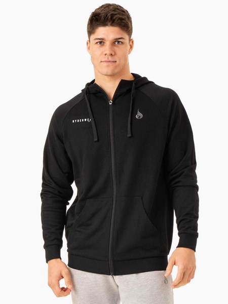 Ryderwear Pursuit Zip Up Hoodie Czarne | FNXZJB517