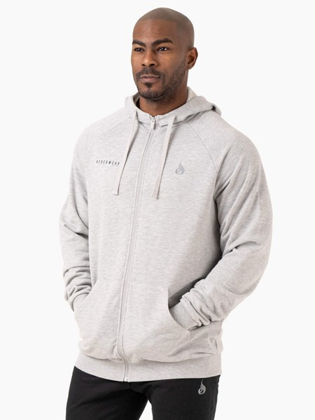 Ryderwear Pursuit Zip Up Hoodie Głęboka Szare | YLSCZW762