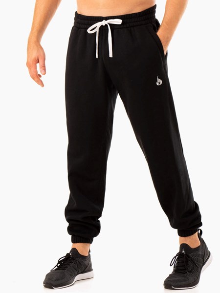 Ryderwear Recharge Relaxed Track Pant Czarne | UDQSYL325