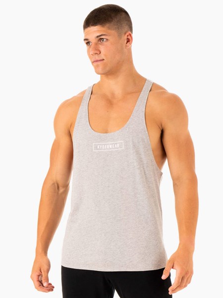 Ryderwear Recharge Stringer T-Back Szare | KDIMBG039