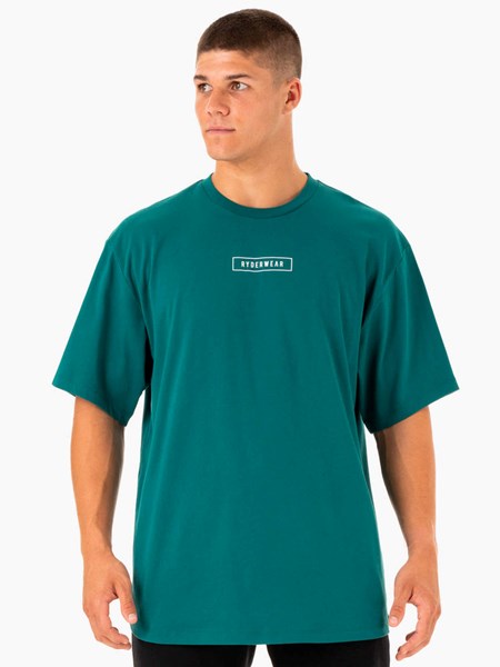 Ryderwear Recharge T-Shirt Teal | RCTEBD923