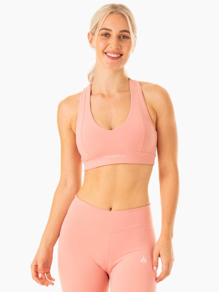 Ryderwear Revival Sports Bra Różowe | KPAJVB690