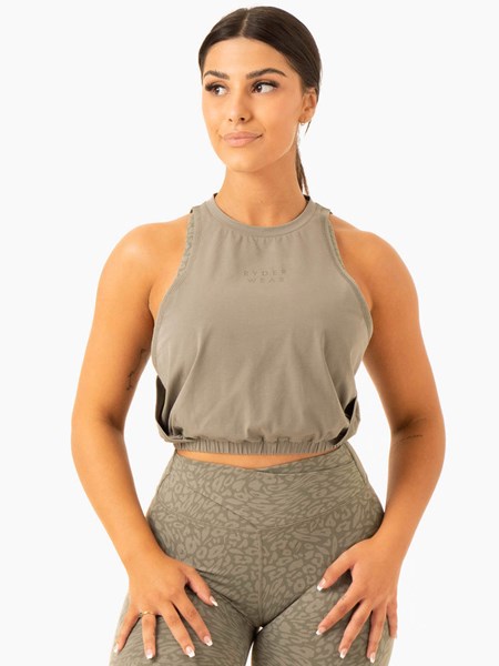 Ryderwear Rotation Tank Khaki | QKXAJV904