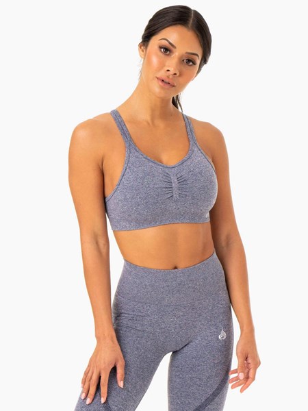 Ryderwear Sculpt Seamless Sports Bra Granatowe | CLYFWA407