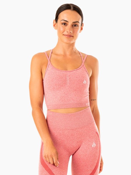 Ryderwear Sculpt Seamless Tank Różowe | GCPIER589