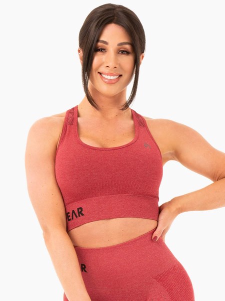 Ryderwear Seamless Staples Sports Bra Czerwone | PVUEAI147