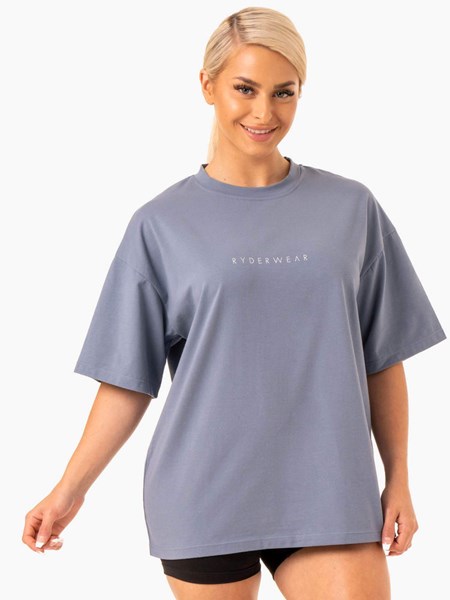 Ryderwear Staples Oversized Tee Szare | OXEAFY635