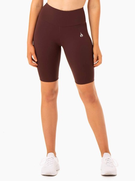 Ryderwear Staples Scrunch Bum Bike Shorts Czekolada | CQHOYP604