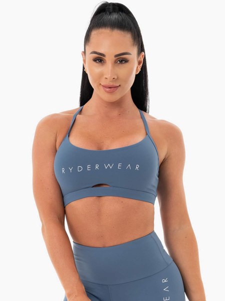 Ryderwear Staples Sports Bra Niebieskie | ZPUSLW601