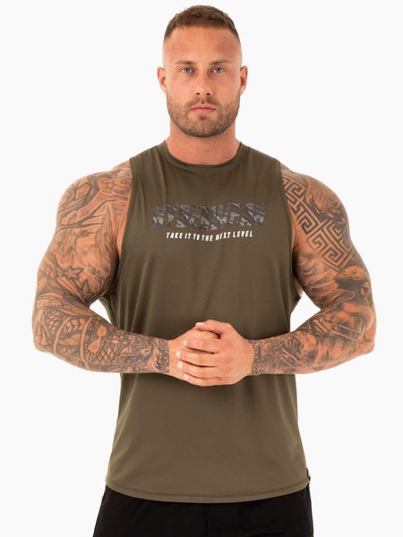 Ryderwear Strength Baller Tank Khaki | GUNLRW781