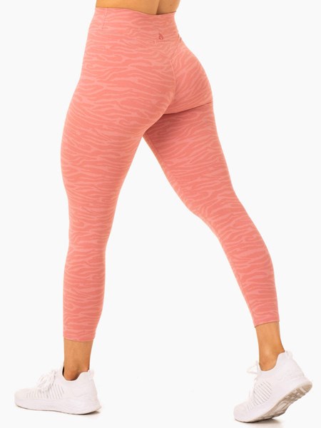 Ryderwear Transform High Waisted Leggings Różowe | AQFGND563