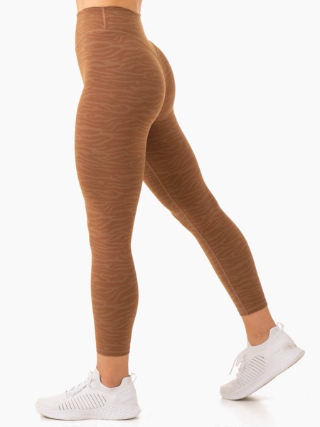 Ryderwear Transform High Waisted Leggings Czekolada | JHOXUP091