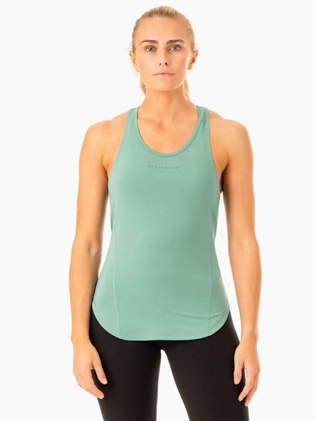 Ryderwear Transform Treningowe Tank Zielone | HCNBWZ527